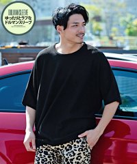 CavariA/キャバリア CavariA CavariA 12Gミラノリブクルーネックドルマンハーフスリーブニット サマーニット/504667022