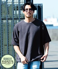 CavariA/キャバリア CavariA CavariA 12Gミラノリブクルーネックドルマンハーフスリーブニット サマーニット/504667022