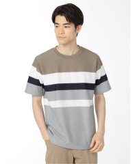 TAKA-Q/アムンゼン パネルボーダー クルーネック 半袖 メンズ Tシャツ カットソー カジュアル インナー ビジネス ギフト プレゼント/504668767