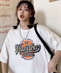 DEVICE/ビッグシルエット カレッジロゴ Tシャツ/504669054