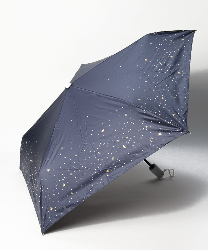 【新着商品】[ムーンバット] estaa(エスタ) 星柄 自動開閉傘 雨傘 折り
