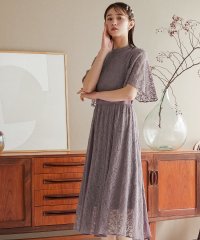 niana/ニアナ niana 総レース切り替えシフォンロングワンピースドレス/504670020