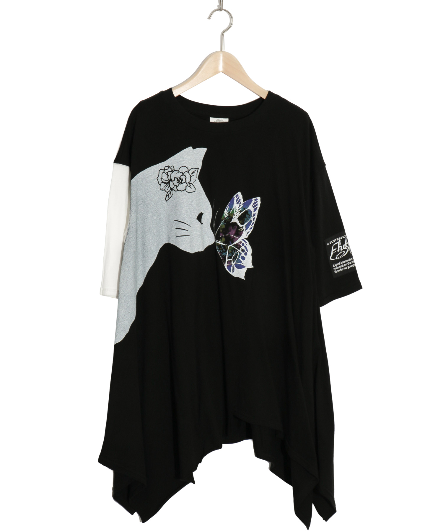ネコ柄チュニック(504667840) | スカラー(ScoLar) - d fashion