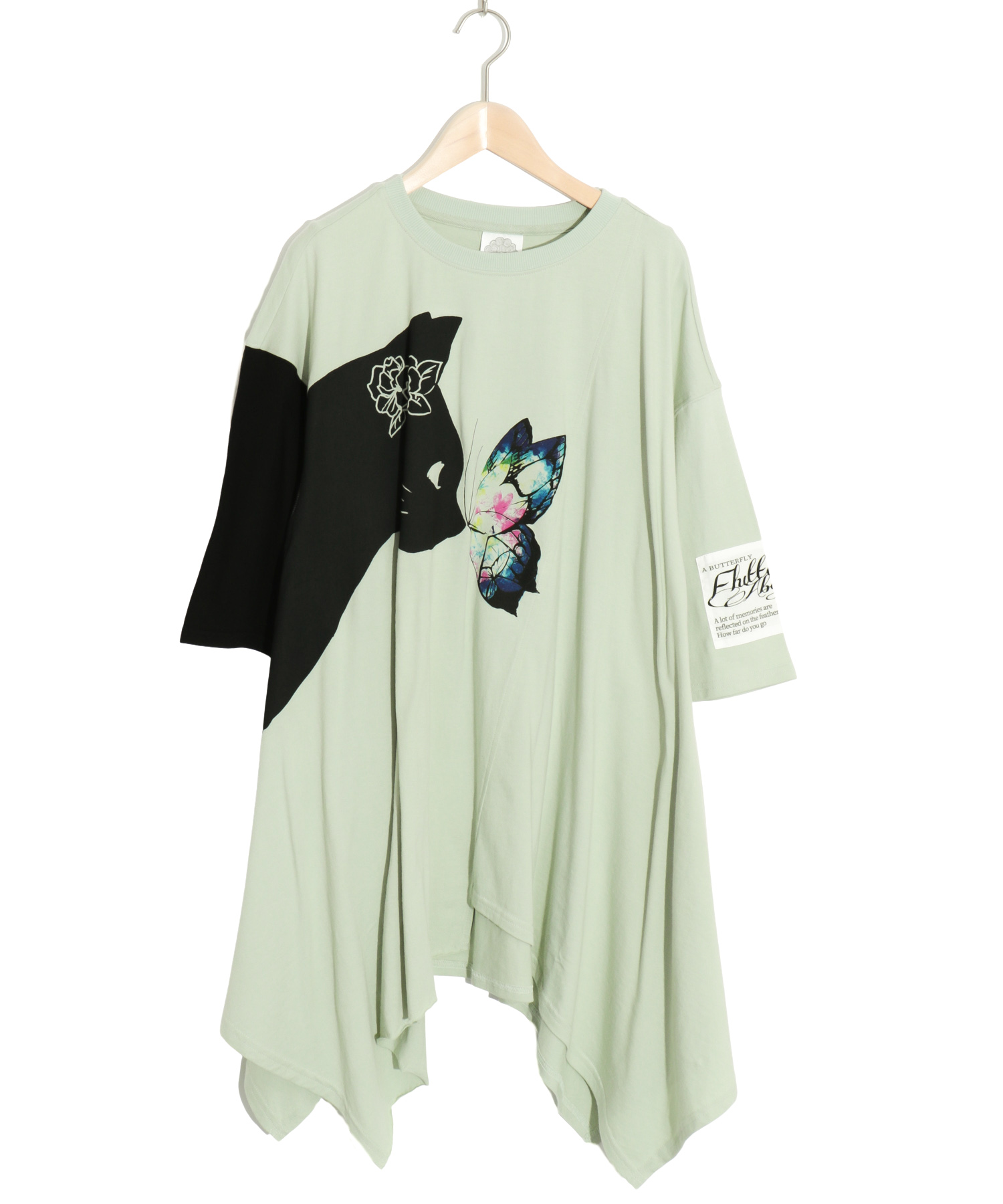 ネコ柄チュニック(504667840) | スカラー(ScoLar) - d fashion