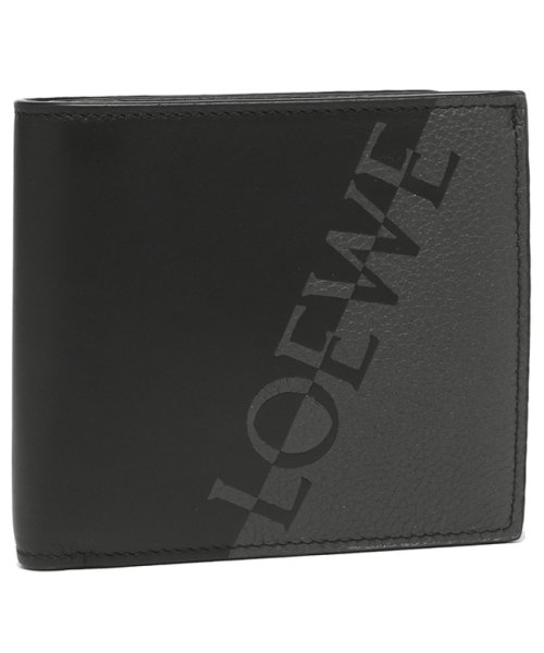 セール ロエベ 二つ折り財布 シグネチャー グレー ブラック メンズ Loewe Cx01 1268 ロエベ Loewe D Fashion