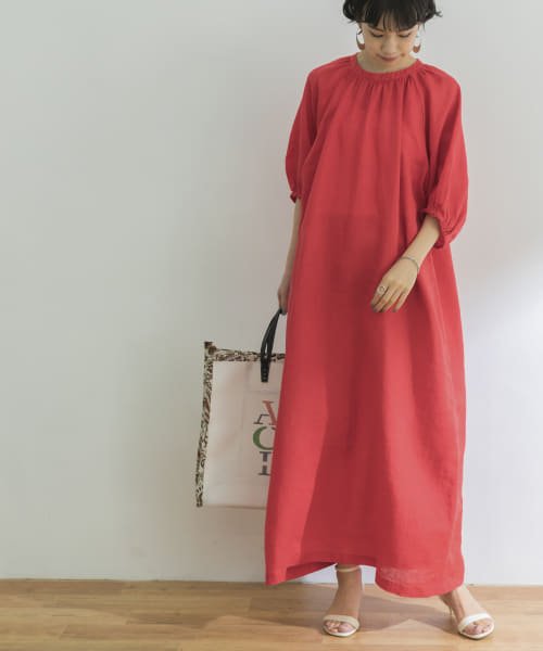 クーポン セール 40 Off ギャザーロングリネンワンピース アーバンリサーチ Urban Research D Fashion