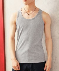 TopIsm/タンクトップ メンズ インナー 無地 Tシャツ テレコ カットソー/504672626