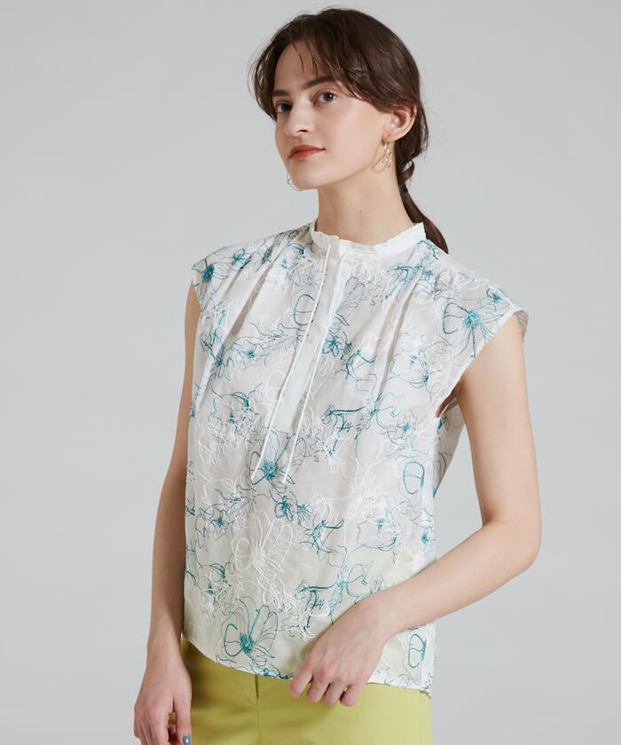 セール 40%OFF】ツインエンブロイダリー ショルダータック