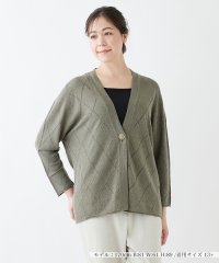 Leilian PLUS HOUSE/Vネックニットカーディガン【LE TRICOT PERUGIA】/504622857