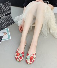 aimoha/アイモハ aimoha かわいい柄サンダル レディース ぺたんこ 可愛い フルーツ柄/504668074