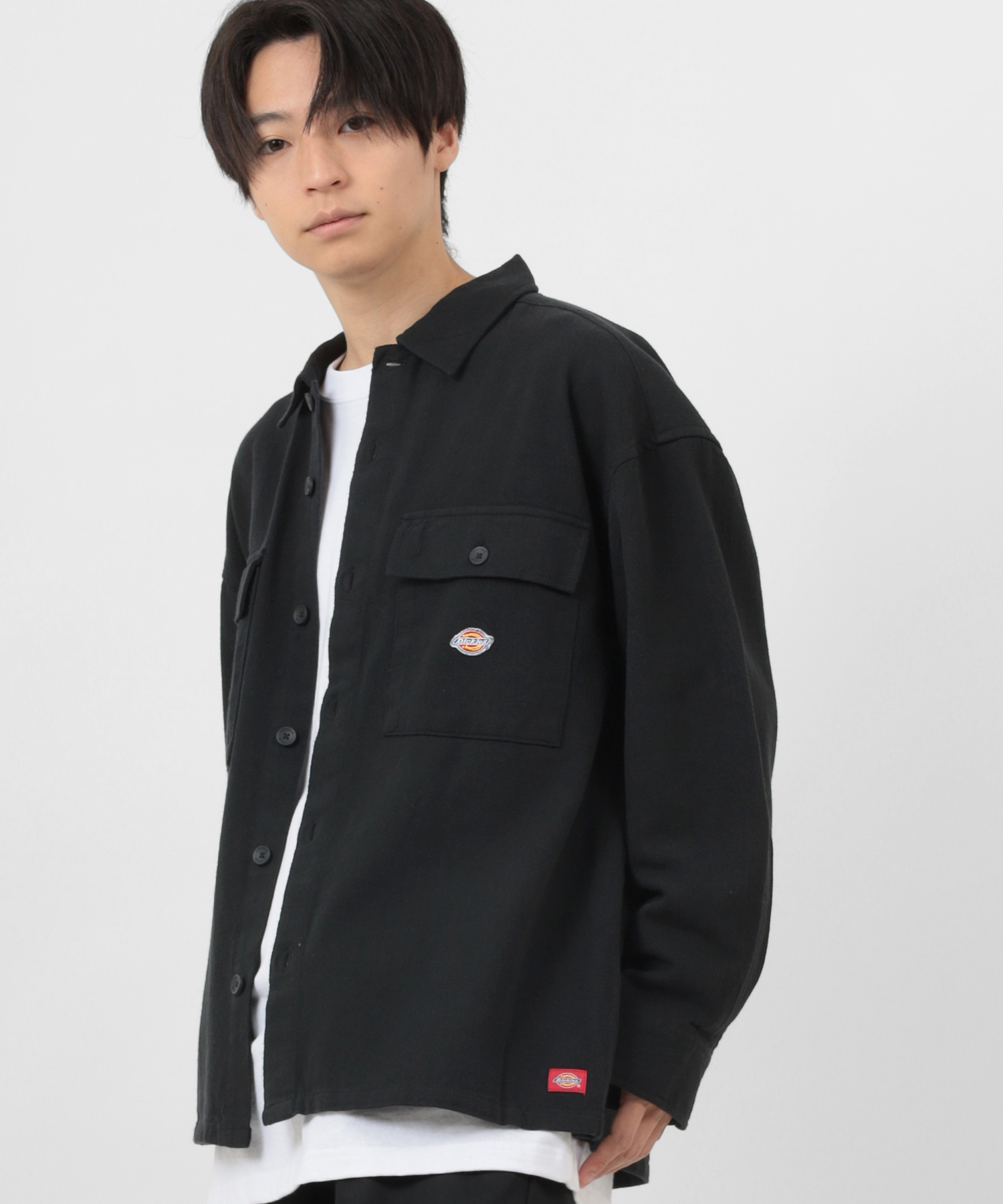 Dickies/ディッキーズ】 オーバーサイズ ツイルワークシャツ Dickies/ディッキーズ】 オーバーサイズ ツイルワークシャツ