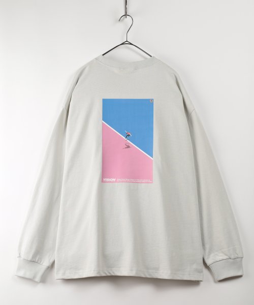 セール Off Vision Street Wear ヴィジョンストリートウェア オーリースケボー スニーカー 手書きイラスト バックプリント ロングスリーブ Vision Street Wear Vision Street Wear D Fashion