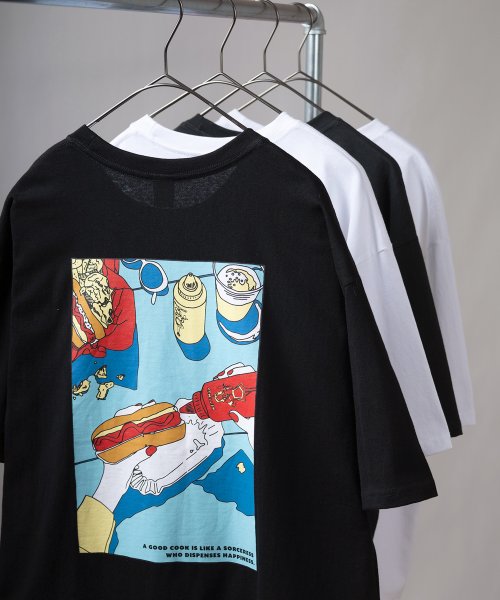 セール Make A Ray グラフィックイラスト バックプリント半袖tシャツ ポスターデザイン レトロテイスト ワンポイント Make A Ray Make A Ray D Fashion