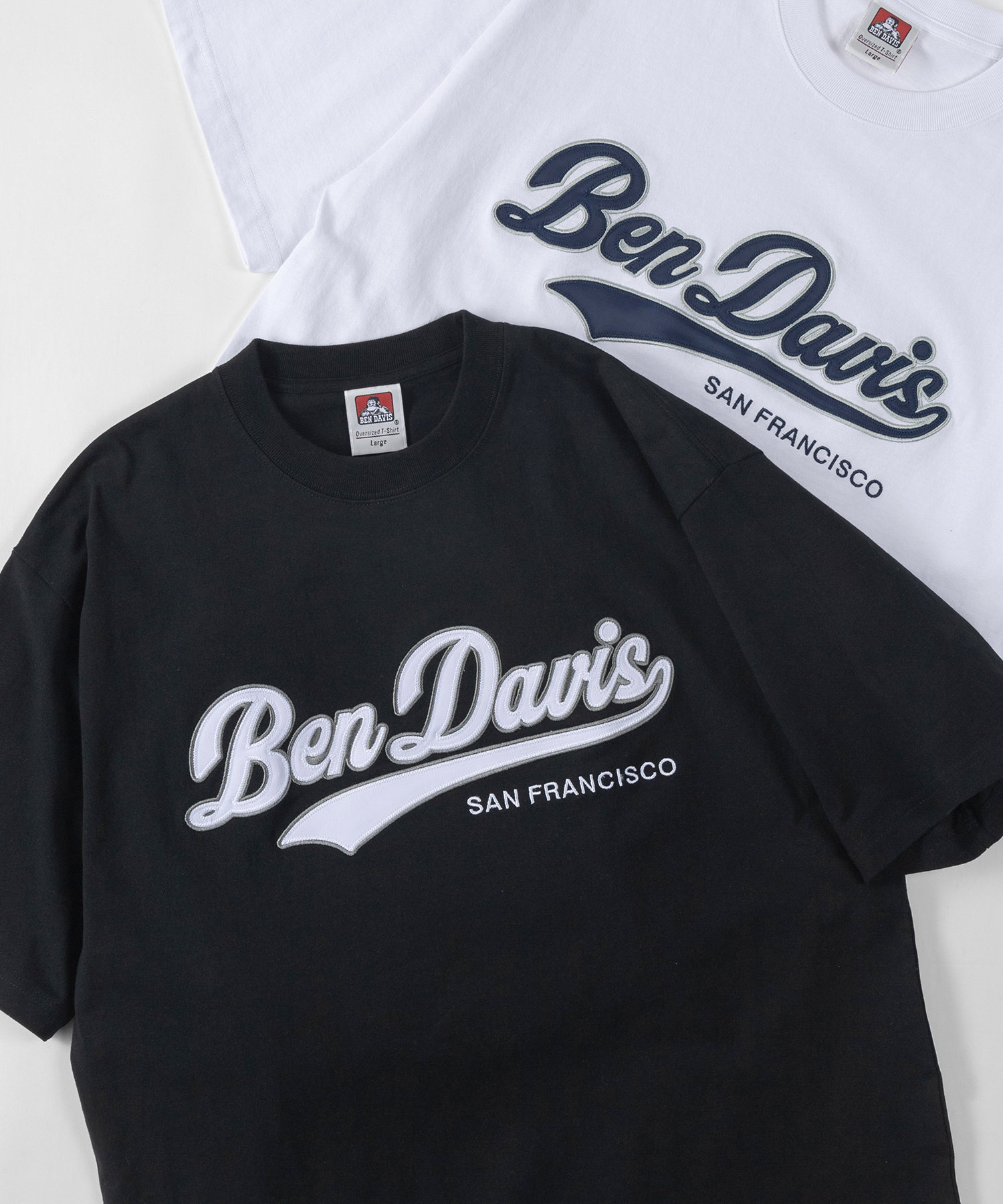 BEN DAVIS/ベンデイビススタジアムロゴ サテンワッペン BIGTシャツ