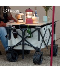 S'more/【S'more / Aluminum roll wagon table 】 One touch storage wagon専用 ロールテーブル アルミ コンパク/504678037