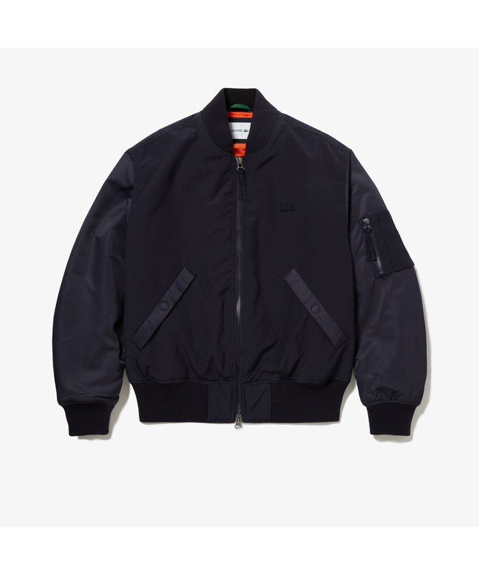 LACOSTE ラコステ ネイビー ジップアップ コットン ニット ジャケット LACOSTE(ラコステ) ジップアップ LACOSTE ラコステ ネイビー