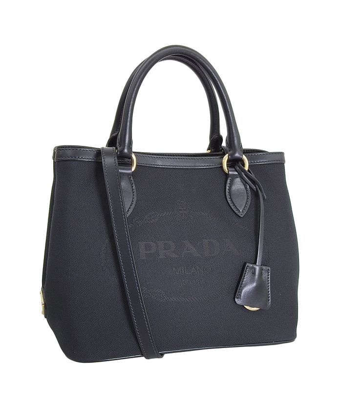 プラダ PRADA PRADA プラダ LOGO JACQUARD SHOULDER BAG ロゴ