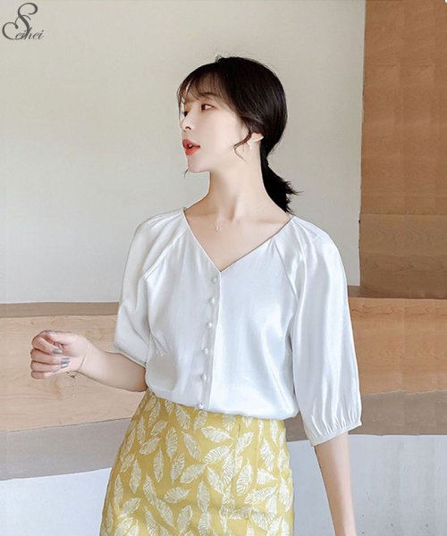 セール30 Off ブラウス レディース Tシャツきれいめ 春 夏 着痩せ オシャレ フロントボタン 半袖トップス Vネックブラウス 大人 通勤 ゆったりシャツ 韓国風 Uvカット セイヘイショップ Seiheishop D Fashion セール30 Off ブラウス レディース Tシャツきれいめ 春 夏 着痩せ オシャレ フロントボタン 半袖トップス Vネックブラウス 大人 通勤 ゆったりシャツ 韓国風 Uvカット セイヘイショップ Seiheishop D Fashion