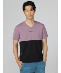 semanticdesign/セマンティックデザイン semanticdesign バイカラー切替 Vネック 半袖 メンズ Tシャツ カットソー カジュアル インナー ビジネス ギフト プレ/504679933