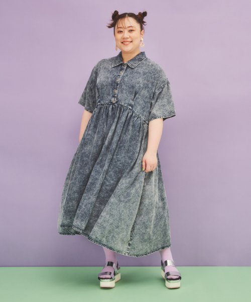半袖ケミカルシャツワンピース プニュズ Punyus D Fashion