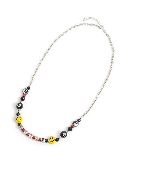 Smiley Face スマイリーネックレス メンズ ブランド おしゃれ 大人 小物 アクセサリー チェーン スマイリー スマイル ビーズ パール スター 星 エスビーセレクト Sb Select D Fashion Smiley Face スマイリーネックレス メンズ ブランド おしゃれ 大人 小物 アクセサリー チェーン スマイリー スマイル ビーズ パール スター 星 エスビーセレクト Sb Select D Fashion