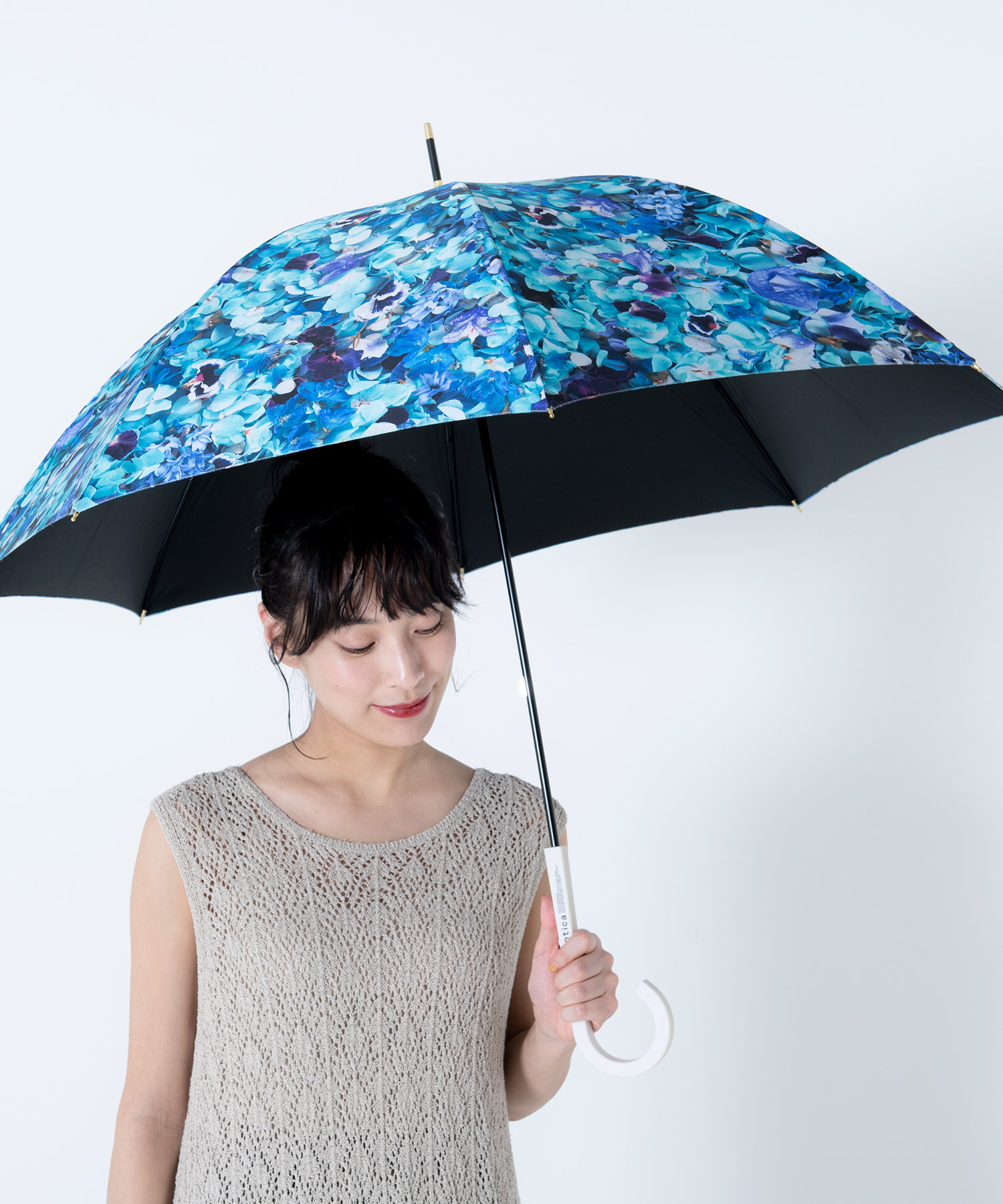 アルビ様45R インディゴ デニム 日傘 雨傘 花柄 フラワー sf00290p_thum_2023_n.jpg