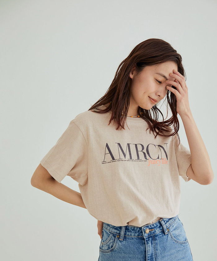 Americana for SALON】オリジナルロゴプリントTシャツ(504684394 Americana for SALON】オリジナルロゴプリントTシャツ(504684394