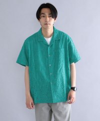 SHIPS MEN/【SHIPS別注】BENCH MARKING SHIRT: フラワーレース オープンカラーシャツ/504685105