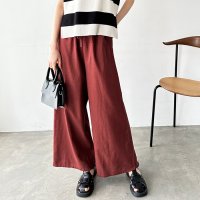 GeeRA/ジーラ GeeRA 麻入りリラックスワイドパンツ/503918618