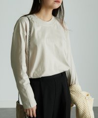 Ranan/〈Beautiful Cotton　綿100％〉UVカット/接触冷感　モックネックTシャツ　長袖/504643344