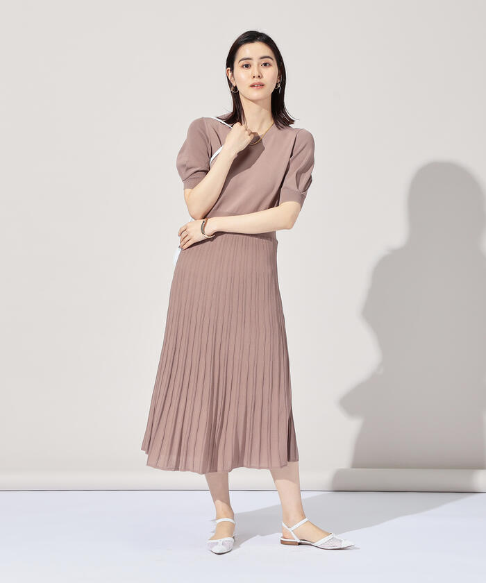 セール 50%OFF】《手洗い可能》パワショルニットワンピース(504663116