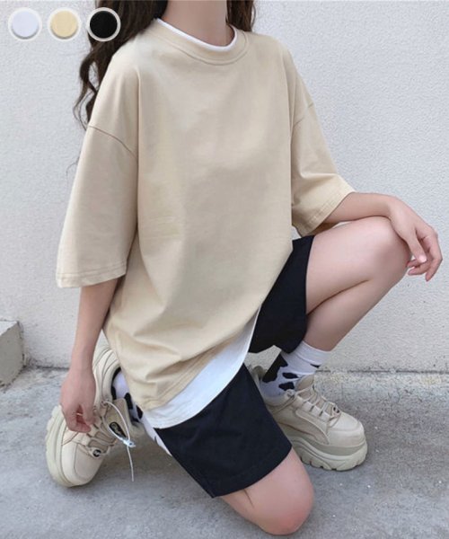 セール30 Off Tシャツ 重ね着 レイヤード風 大きめ カジュアル 無地 カットソー サマーtシャツ レディース 切り替え半袖 夏 春 韓国 ファッション セイヘイショップ Seiheishop D Fashion セール30 Off Tシャツ 重ね着 レイヤード風 大きめ カジュアル 無地 カットソー サマーtシャツ レディース 切り替え半袖 夏 春 韓国 ファッション セイヘイショップ Seiheishop D Fashion