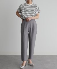 Ranan/ラナン RANAN 機能付麻調美脚タックテーパードパンツ/504643453