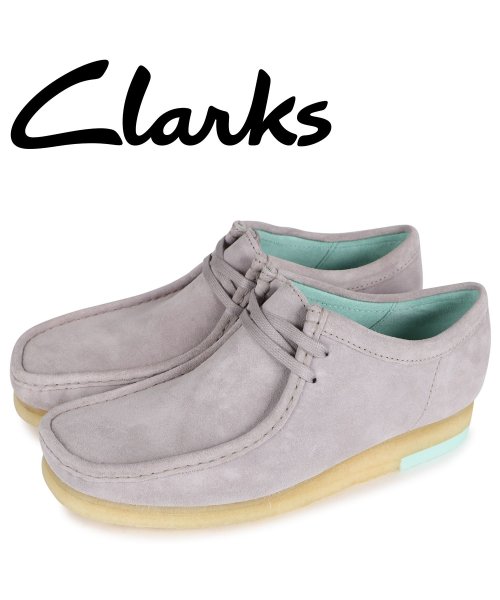 セール】クラークス Clarks ワラビー ブーツ メンズ WALLABEE グレー 26160202(504667493)  クラークス(CLARKS) d fashion