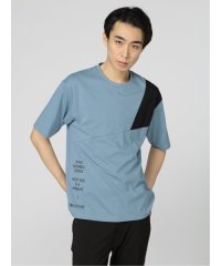 semanticdesign/切替配色ロゴ クルーネック ルーズ 半袖 メンズ Tシャツ カットソー カジュアル インナー ビジネス ギフト プレゼント/504688205