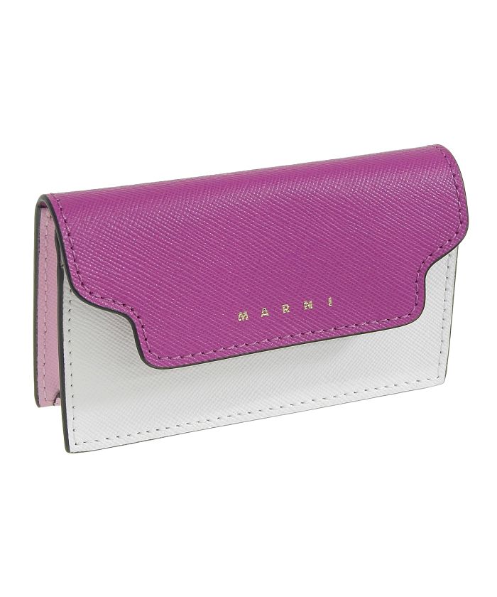 MARNI マルニ BUSINESS CARD CASE SAFFIANO サフィアーノレザー ビジネスカードケース カードケース カード入れ 名刺入れ(504691652)  | マルニ(MARNI) - d fashion