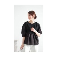 Sawa a la mode/サワアラモード Sawa a la mode レディース トップス カットソー Tシャツ ブラック 白 ホワイト/504693859