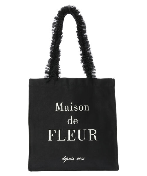 セール 20%OFF】チュールフリルハンドルスクエアトートバッグ セール 20%OFF】チュールフリルハンドルスクエアトートバッグ