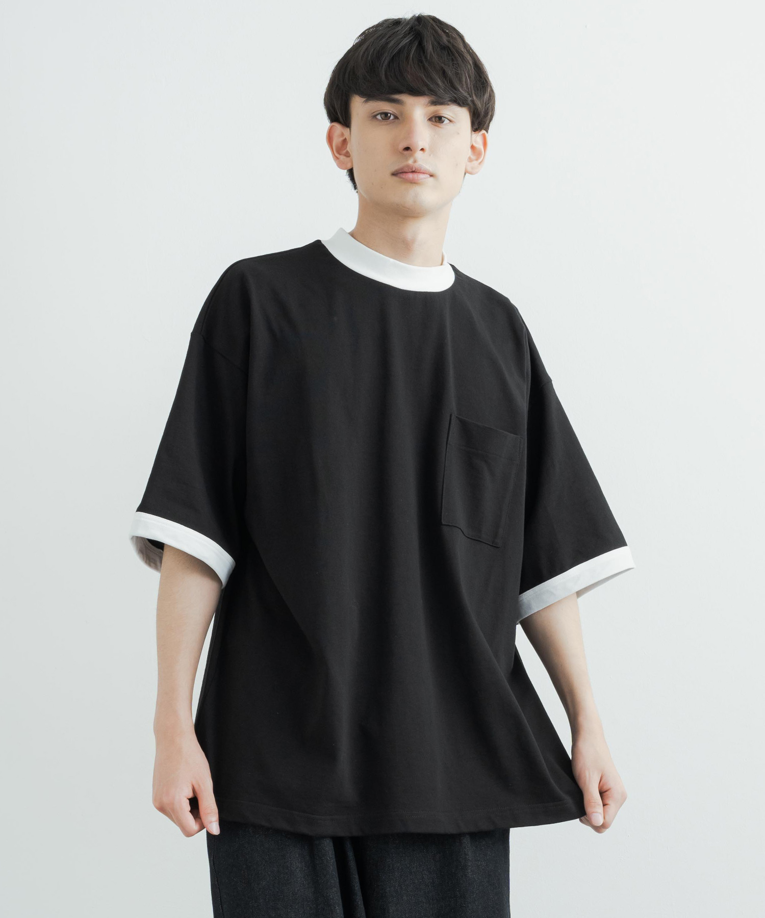 マレ【mare】クールタッチ ベーシックTシャツ オフホワイト