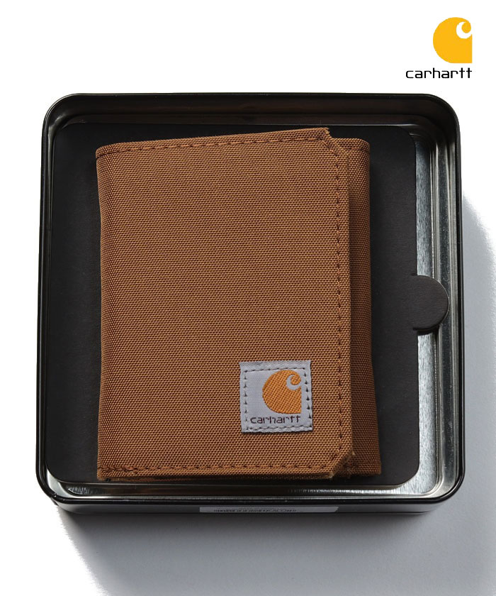 Carhartt ブラウン三つ折り財布 Carhartt 三つ折り財布 カーハート carhartt ブランド メンズ 撥