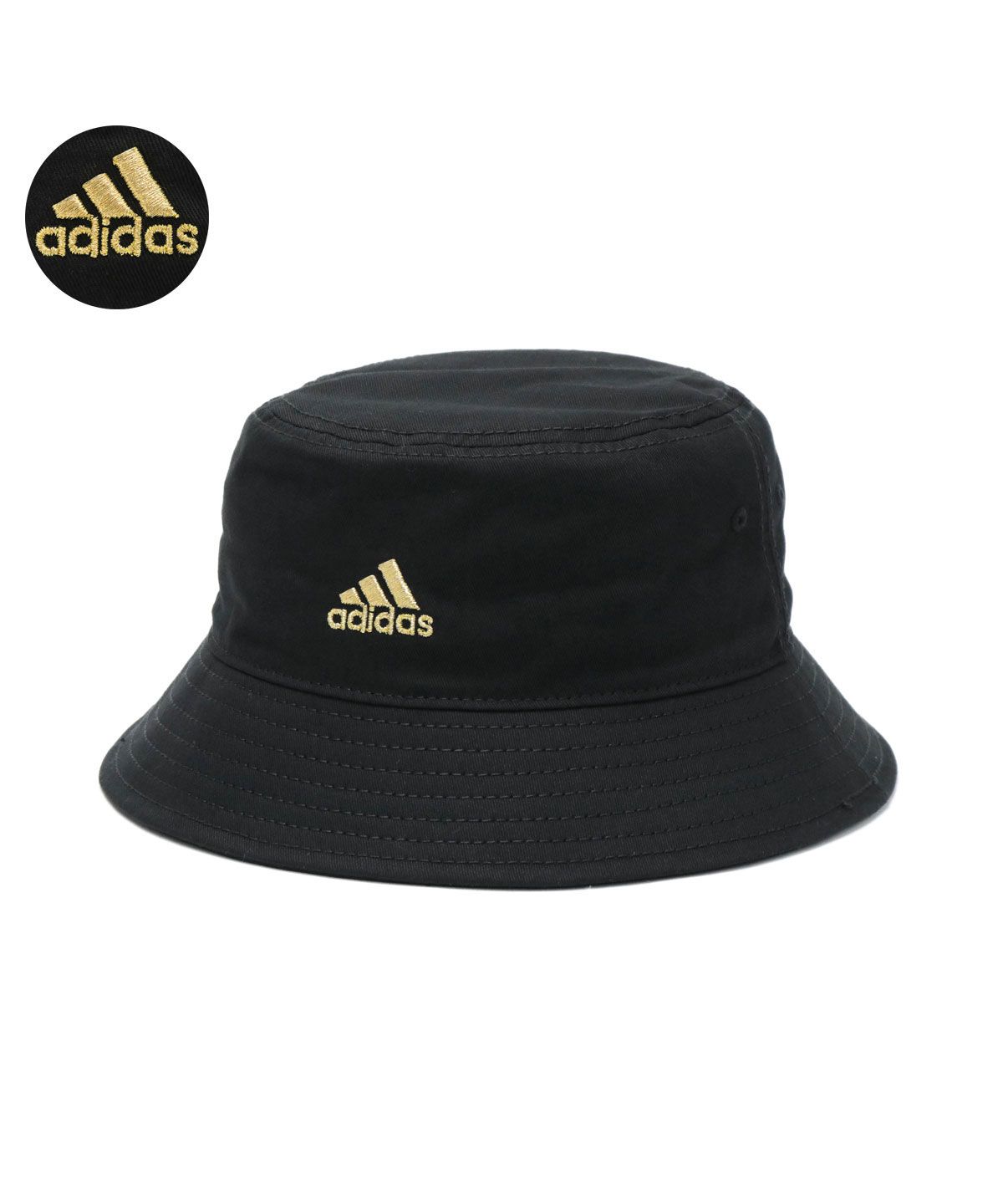 【adidas】人気！ ロゴ 無地 バケットハット 帽子 アクセサリー adidas バケットハット 帽子 オーガニックコットン 58cm 60cm