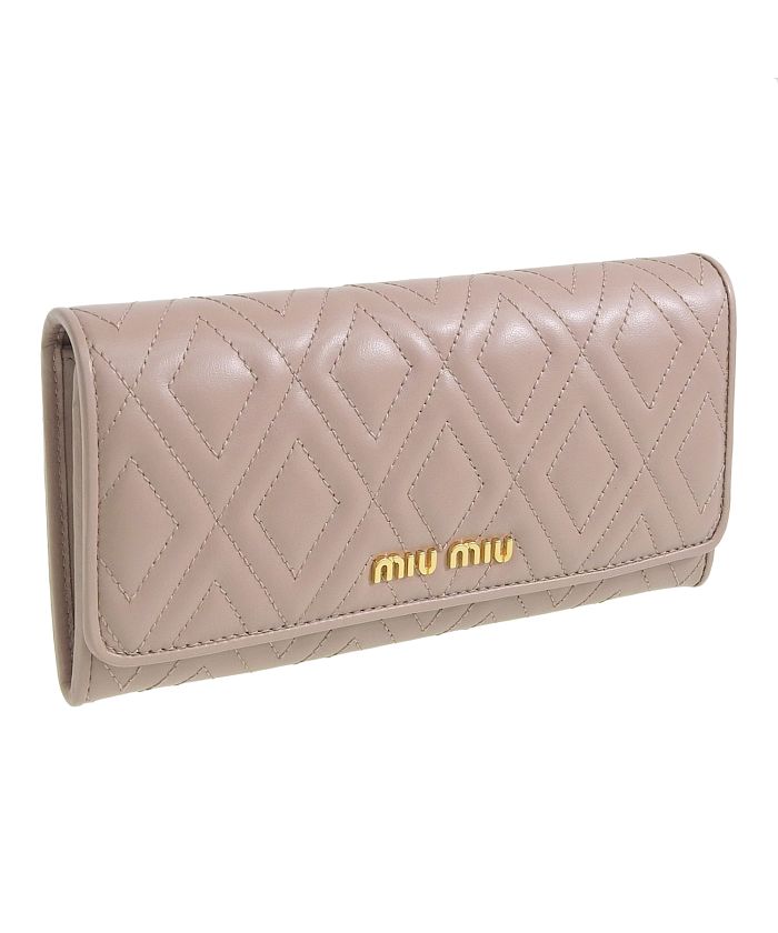 ミュウミュウ(MIUMIU) ピンク レディース二つ折り財布 | 通販・人気 