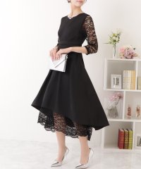 Lace Ladies/レースレディース Lace Ladies 裾レース ウエスト絞り ワンピースドレス/504696870