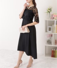 Lace Ladies/レースレディース Lace Ladies 刺繍レース使いワンピースドレス/504696871
