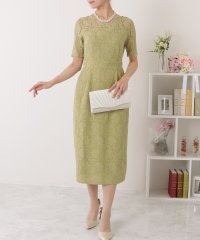 Lace Ladies/レースレディース Lace Ladies 花柄総レース ロング丈 ワンピース/504696875