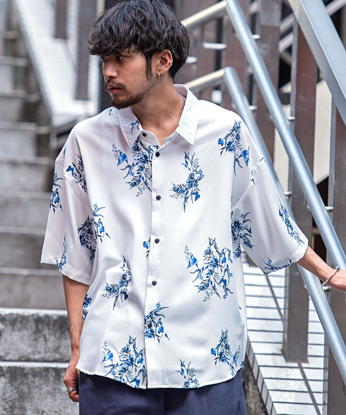 シルバーバレットセレクト SB Select CIAO 総柄半袖とろみシャツ