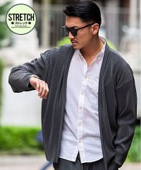 CavariA/キャバリア CavariA CavariA プリーツカーディガン メンズ ブランド おしゃれ 大人 ファッション 薄手 春 ゆったり ボタンレス ベージュ ブラ/504696991