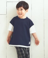 ikka kids/【キッズ】鹿の子フェイクベストレイヤーTシャツ（100〜160cm）/504491143