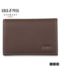 GOLD PFEIL/ゴールドファイル GOLD PFEIL カードケース 名刺入れ 定期入れ メンズ 本革 CARD CASE ブラック ネイビー ダーク ブラウン 黒 GP244/504667570