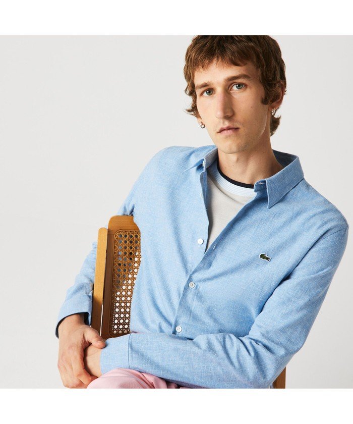正規 Lacoste ラコステ Green シャツ メンズ 春夏22 Ph Mc Fucoa Cl
